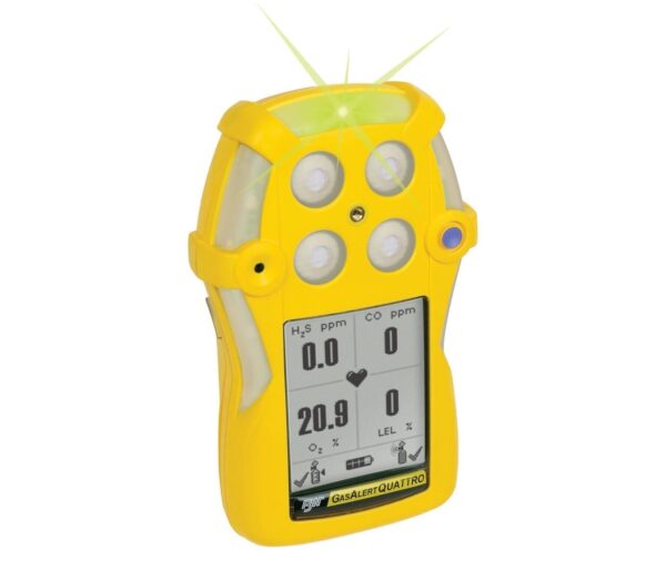 Gas Alert Gas Detector Quattro - QT-XWHM-R-Y-OE
