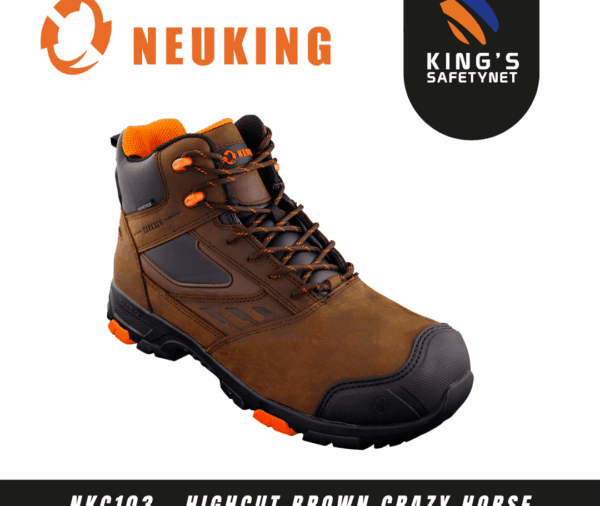 Neuking Highcut Brown Crazy Horse Leather Laced Shoe NKC103