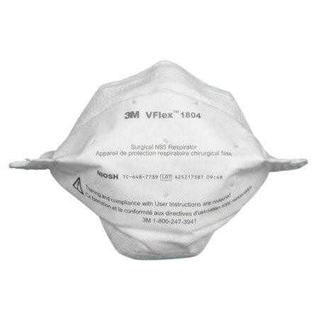 3M™ VFlex™ Healthcare Particulate Respirator and Surgical Mask 1804, N95