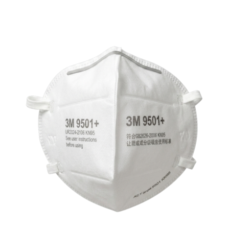 3M™ Particulate Respirator 9501+, KN95/P2