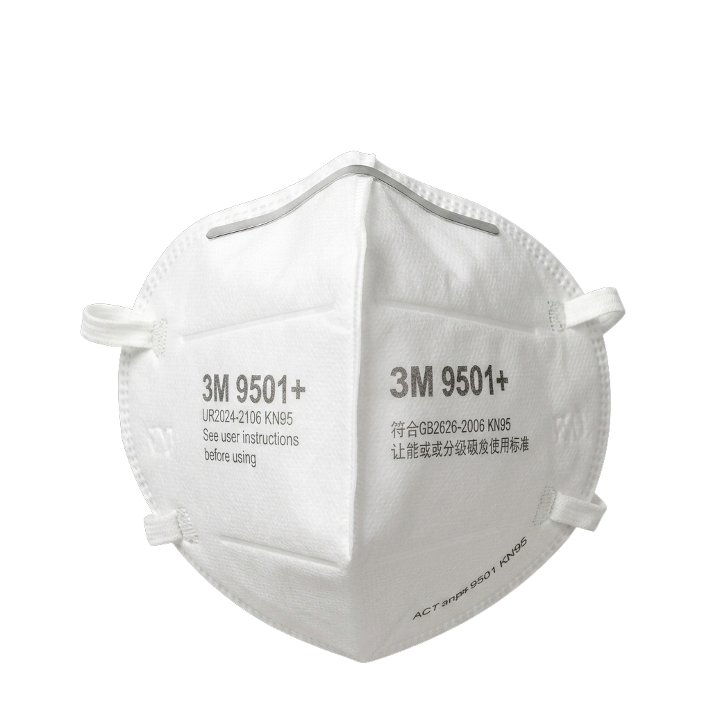 3M™ Particulate Respirator 9501+, KN95/P2
