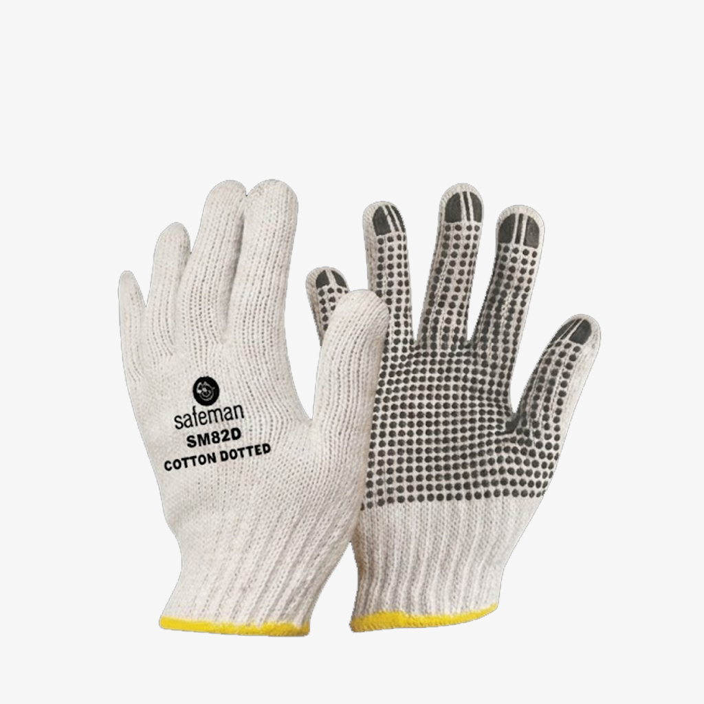 SAFEMAN SM82D Cotton Dotted Gloves